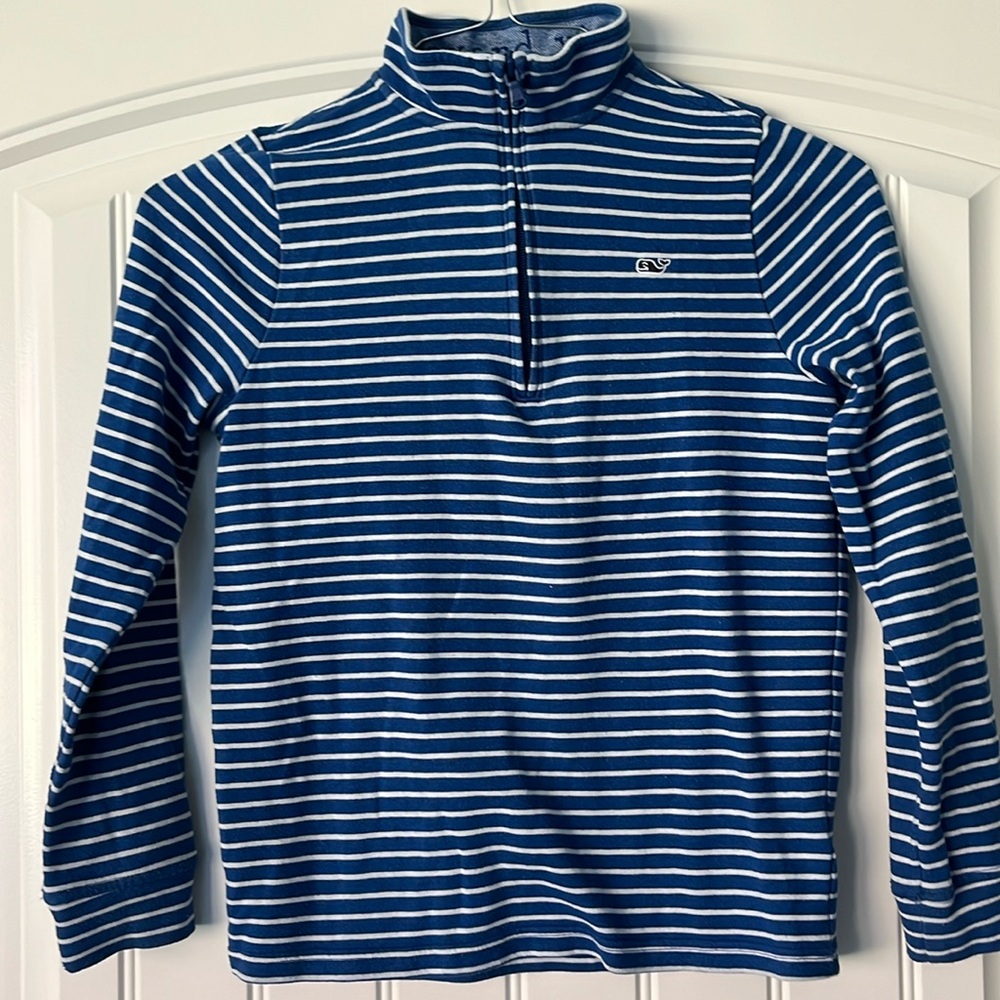 Vineyard Vines Boys Sz M 12-14 Quarter Zip Shirt